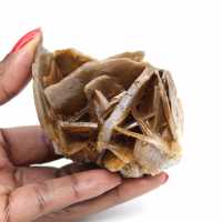 Compacte kristallen van bariet uit Marokko