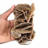 Bruine barietkristallen uit Marokko