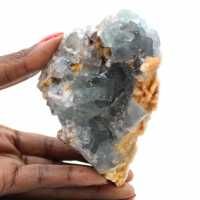 Fluorietmonster op matrix: authentieke Marokkaanse kristallen Fluorietmonster op matrix: authentieke Marokkaanse kristallen