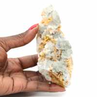 Fluoriet, een verzamelmineraal: Ruwe kristal uit Marokko Fluoriet, een verzamelmineraal: Ruwe kristal uit Marokko