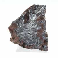 Zeer klein kristallijn pyrolusiet exemplaar