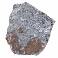 Gekristalliseerd pyrolusiet op matrix, mineraal uit Marokko