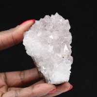 Kwartsdruzen met goethiet, mineraalexemplaar 155 g