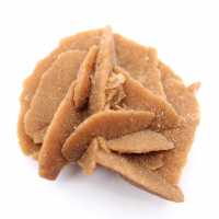 Klein fragment van een woestijnroos: een mineraal uit Marokko.