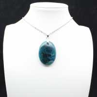 Hanger van Madagascar apatiet - Dicht natuurlijk kristal