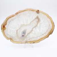 Grijze en blauwe agaat uit Brazilië