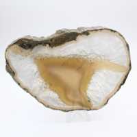 Plakje agaat met dichte banden