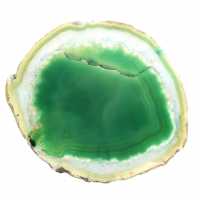 Groene agaatschijf – Mineral Collection Brazilië 210 g
