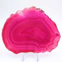 decoratieve roze getinte agaatplak