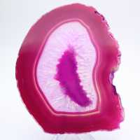 Natuurlijke roze geverfde agaatplak