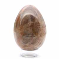 Zwart maansteen ei 355g - Madagascar