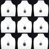 Labradoriet druppel hanger