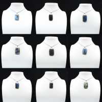 Labradoriet rechthoekige hanger