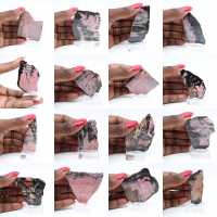 Gepolijste rhodoniet plak kwaliteitsdecoratiestuk