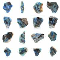 Azuriet malachiet plak voor mineralenverzameling