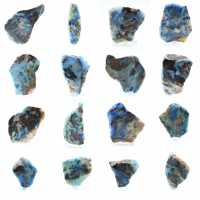 Azuriet malachiet plak voor mineralenverzameling