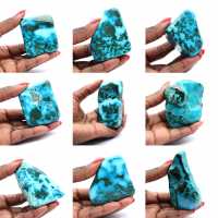 Gepolijste steen in Congo Chrysocolla Gepolijste steen in Congo Chrysocolla