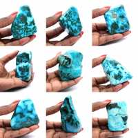 Gepolijste steen in Congo Chrysocolla Gepolijste steen in Congo Chrysocolla