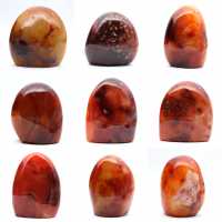 Gepolijst Carneool Klein Stukje - Decoratief Mineraal Specimen (Madagaskar)