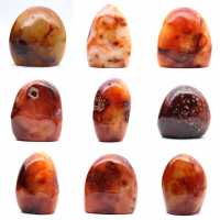 Gepolijst Carneool Klein Stukje - Decoratief Mineraal Specimen (Madagaskar)