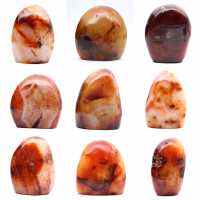 Gepolijst Carneool Klein Stukje - Decoratief Mineraal Specimen (Madagaskar)