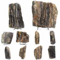 Ruwe zwarte toermalijn exemplaar - Herkomst: Madagaskar Ruwe zwarte toermalijn exemplaar - Herkomst: Madagaskar