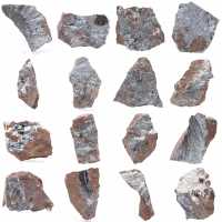 Pyrolusiet, authentiek exemplaar op matrix Pyrolusiet, authentiek exemplaar op matrix