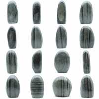 Natuurlijke gestreepte groene jaspissteen Natuurlijke gestreepte groene jaspissteen