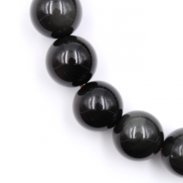 Obsidiaan armband 12 mm