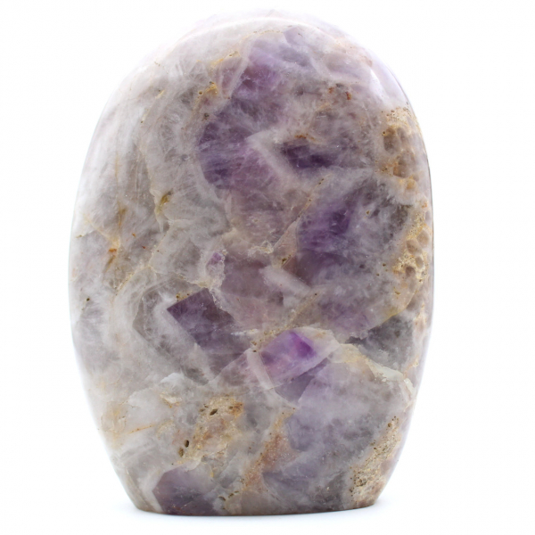 Gepolijste amethist steen uit Madagascar