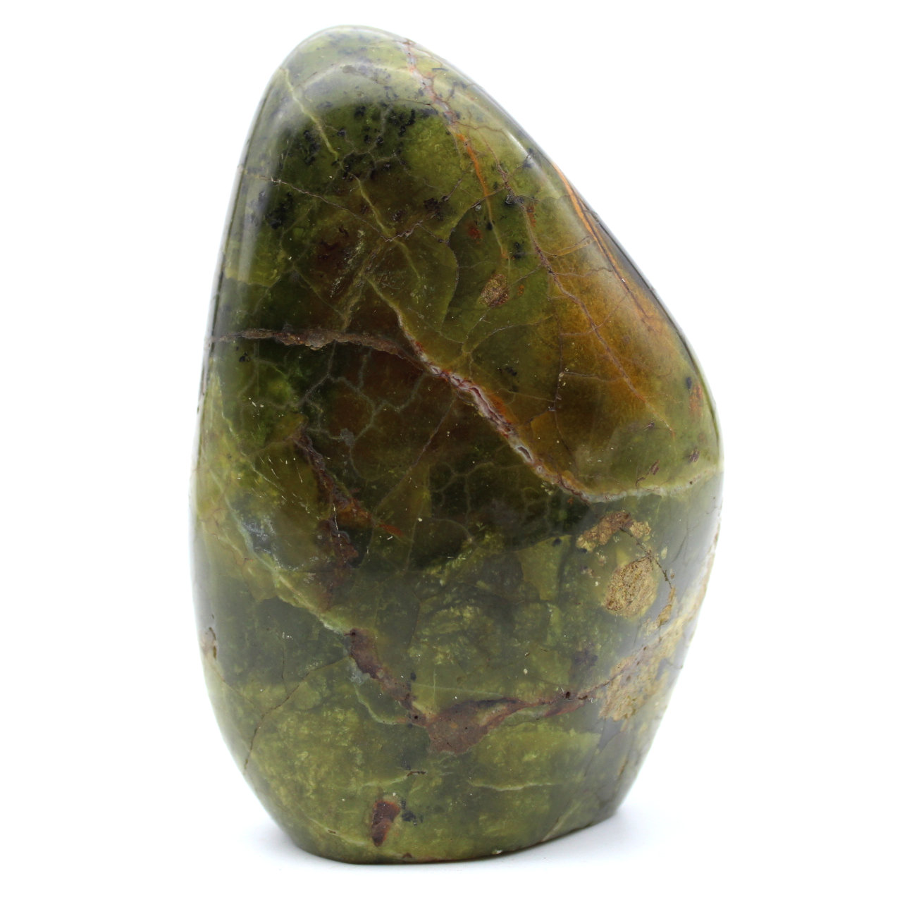 Vrije vorm groene opaal steen