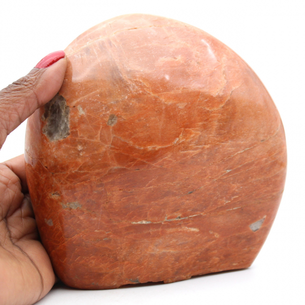 Roze microline maansteen siersteen uit Madagascar