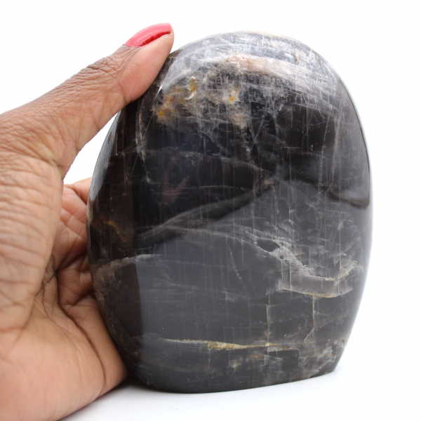 Natuurlijke microline zwarte maansteen steen