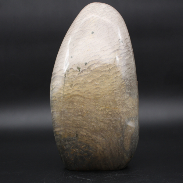 Madagascar grijs gestreepte jaspis steen