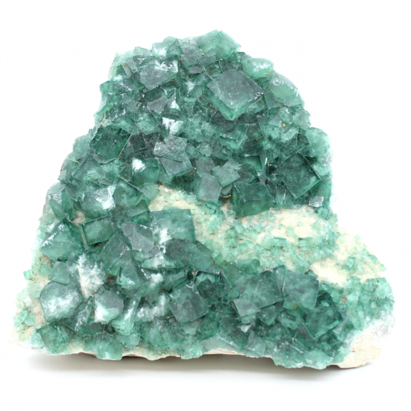 Bijna 4 kilo gekristalliseerde groene fluorietblokjes