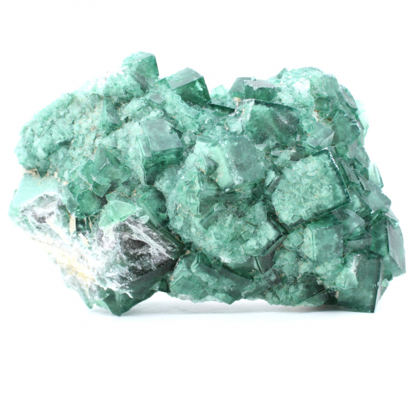 Kubieke kristallen van fluoriet op matrix 2,5 kilo