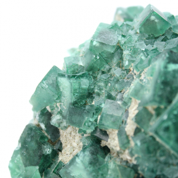 Madagascar groene fluoriet kristalsteen