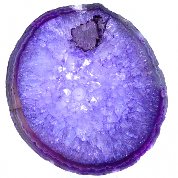 Violette agaatsteen uit Brazilië