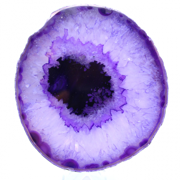 Violette agaatsteen uit Brazilië