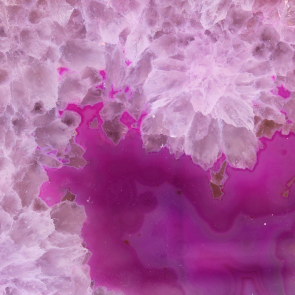 Minerale roze agaat decoratie