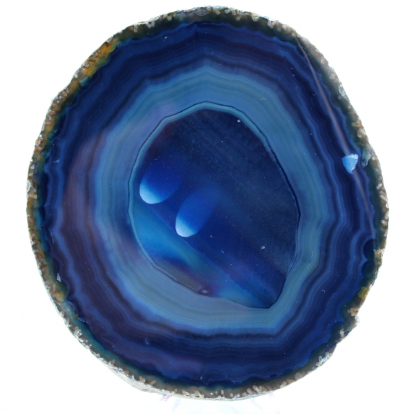 mineraal blauwe agaat