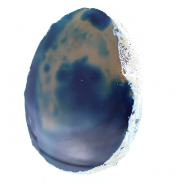 mineraal blauwe agaat