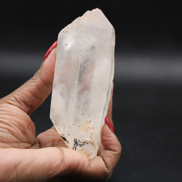 Bi-afgewerkt bergkristal uit Madagascar