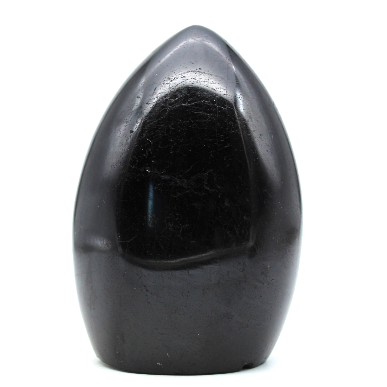 Gepolijste zwarte toermalijnsteen