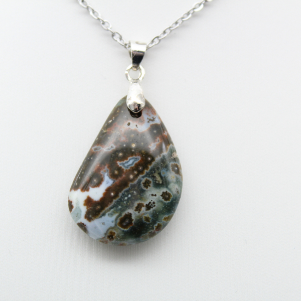 Orbicular Jasper Druppel Hanger