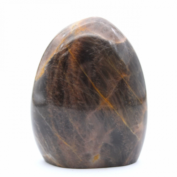 Gepolijste zwarte Microcline steen