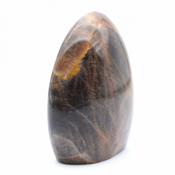 Gepolijste zwarte Microcline steen
