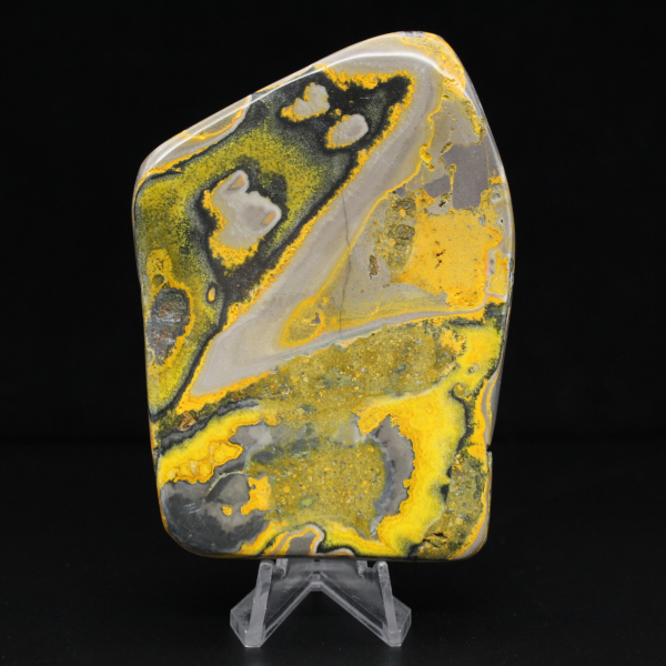 Hommeljaspis ornament, gepolijst, levendige kleuren