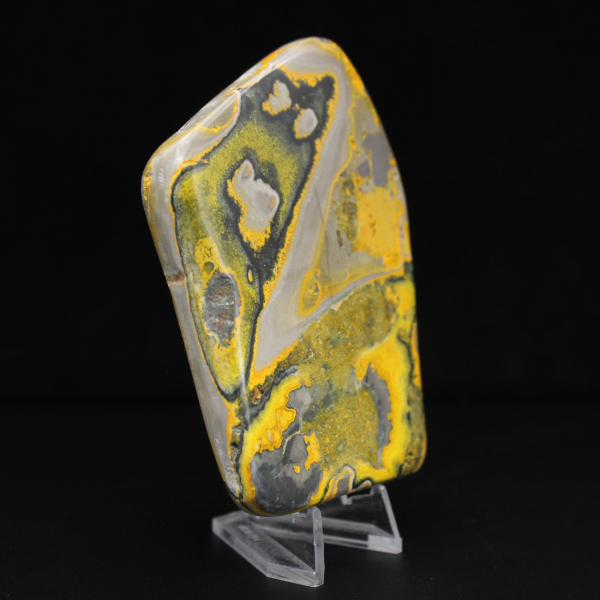 Hommeljaspis ornament, gepolijst, levendige kleuren