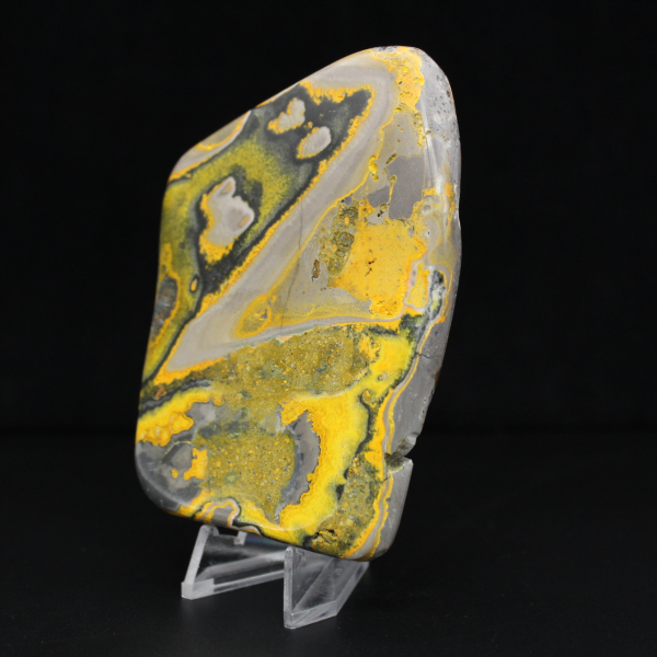 Hommeljaspis ornament, gepolijst, levendige kleuren